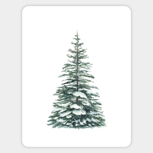 Winter tree painting Sticker